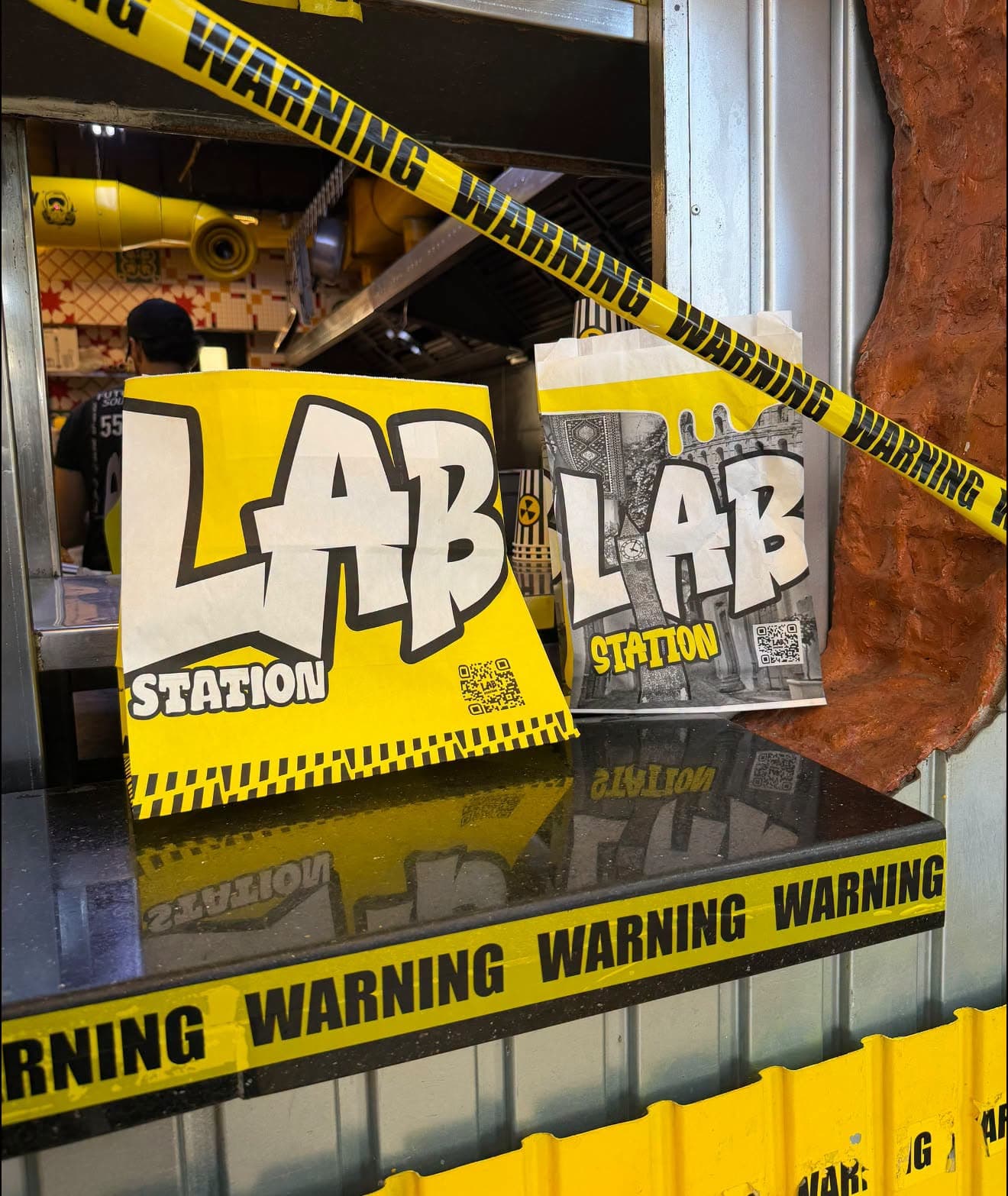 Lab Station interior seating area