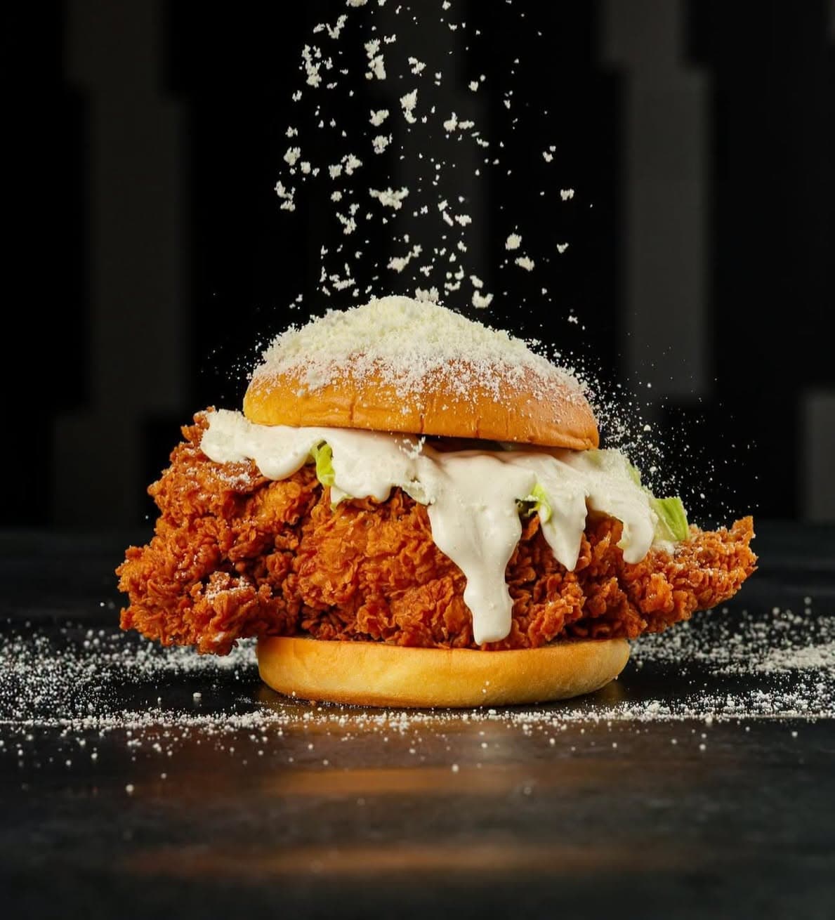 Chicken parmesan burger